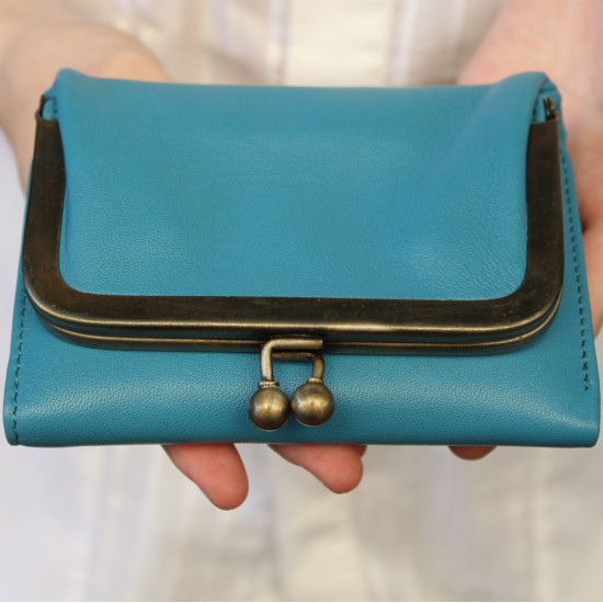Evanna Small Clip Wallet turquoise 